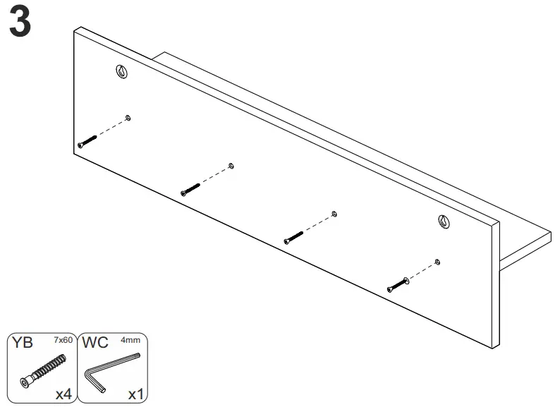 bopita 11818211 Anne Wall Rack-