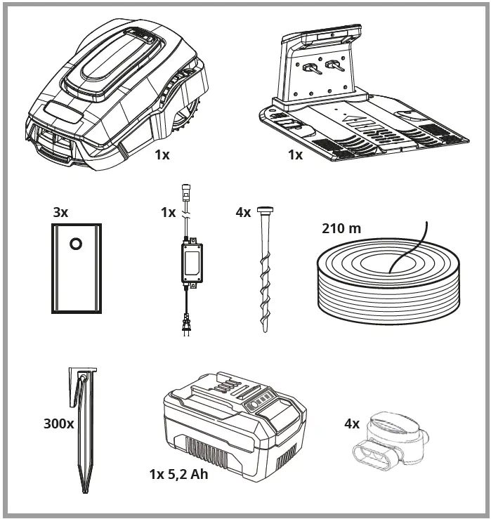 Einhell-1200-LCD-BT-Robot-Lawn-Mower-FIG-1