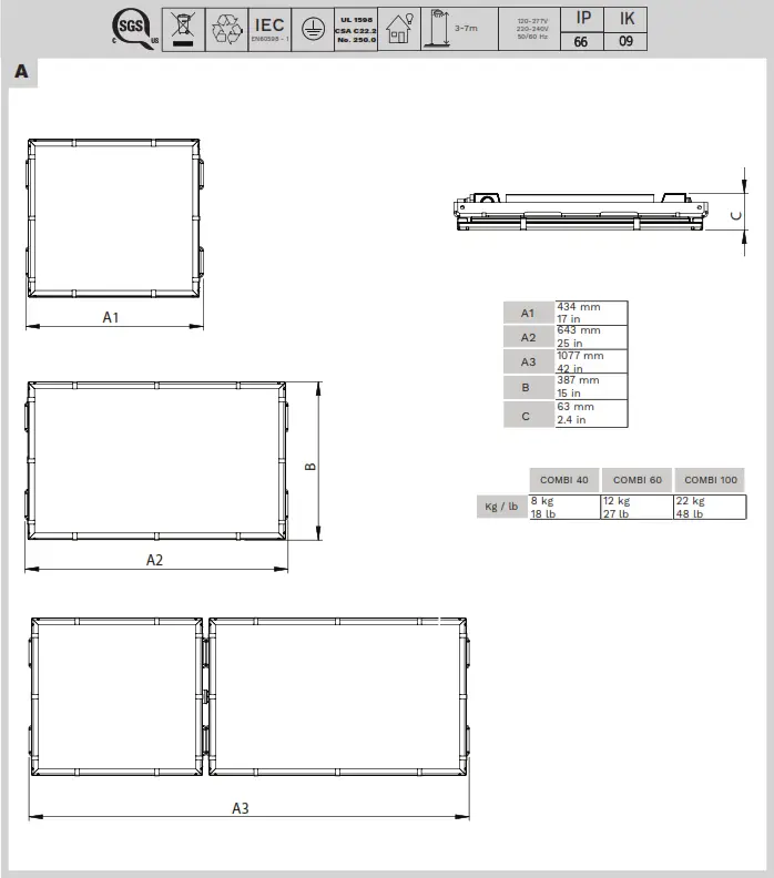 Schreder 40-60-100 Tflex Module Stainless Steel Resistant LED - 1