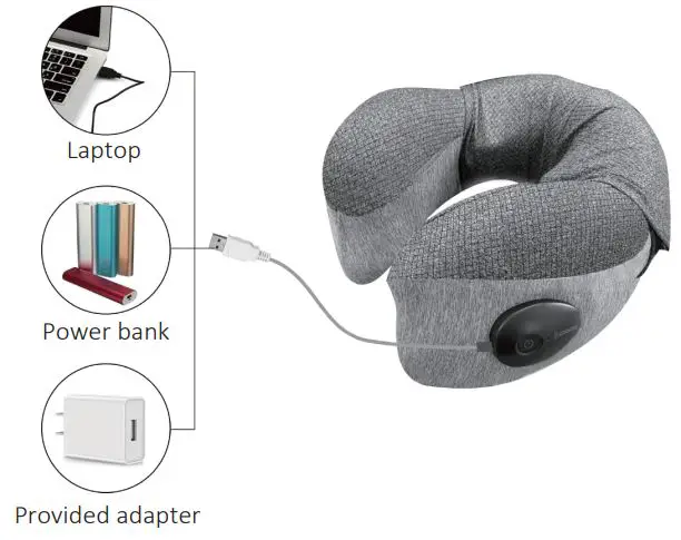 COMFIER CF-6901 Shiatsu Massage Pillow User Manual - Battery Charging