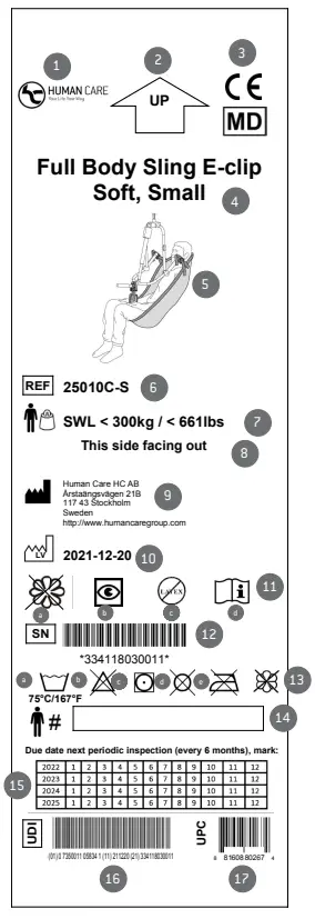 HUMAN-CARE-25005C-Full-Body-Sling-E-Clip-Net-fig-6