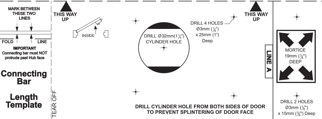 Anti-Clockwise Opening Door Template