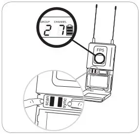 Shure FP Wireless System - Group scan for open frequencies