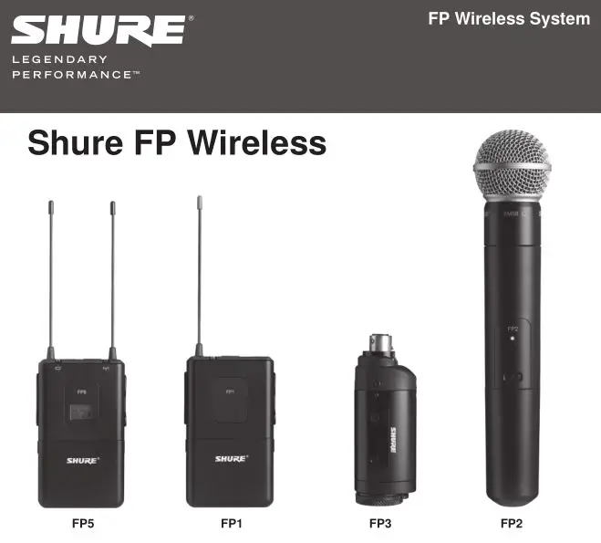 Shure FP Wireless System User Manual