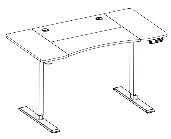 SHW Electric Height Adjustable Standing Desk