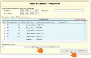 FIG 21 Batch IP Address Configuration
