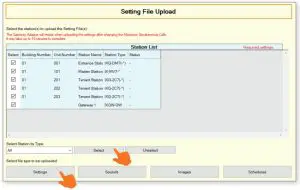 FIG 24 Upload Settings
