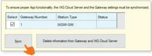 FIG 31 Syncing the IXGW-GW with the IXG Cloud Server