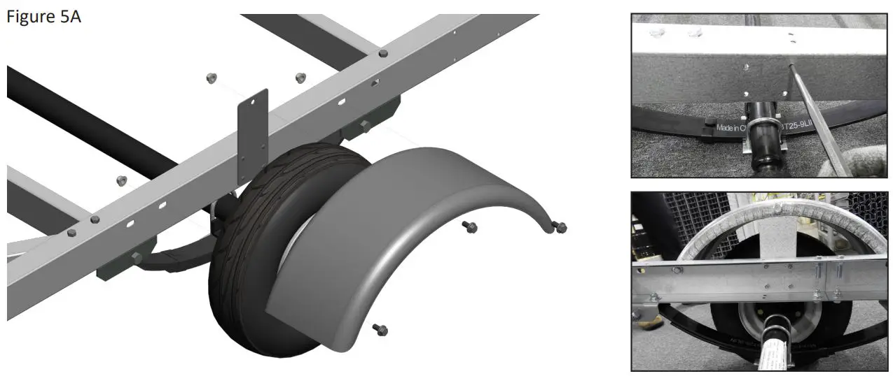 Westbrook 4′ x 8′ Galvanized Kit Trailers User Manual - Figure 5A