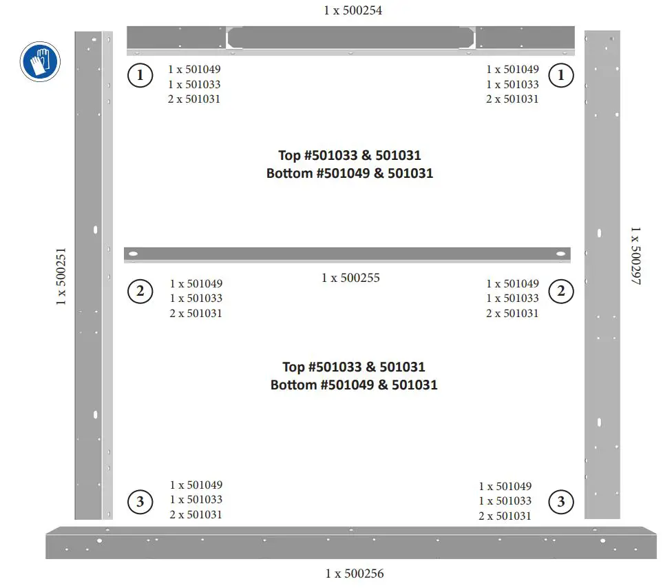 Westbrook 4′ x 8′ Galvanized Kit Trailers User Manual - Figure 2A