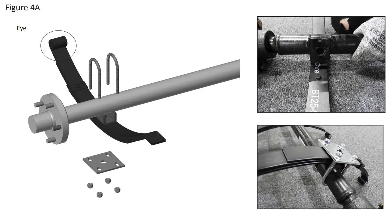 Westbrook 4′ x 8′ Galvanized Kit Trailers User Manual - Figure 4A