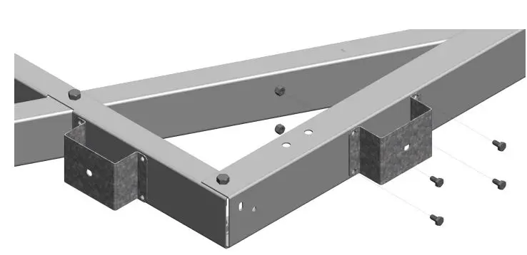 Westbrook 4′ x 8′ Galvanized Kit Trailers User Manual - Stake Pocket Installation