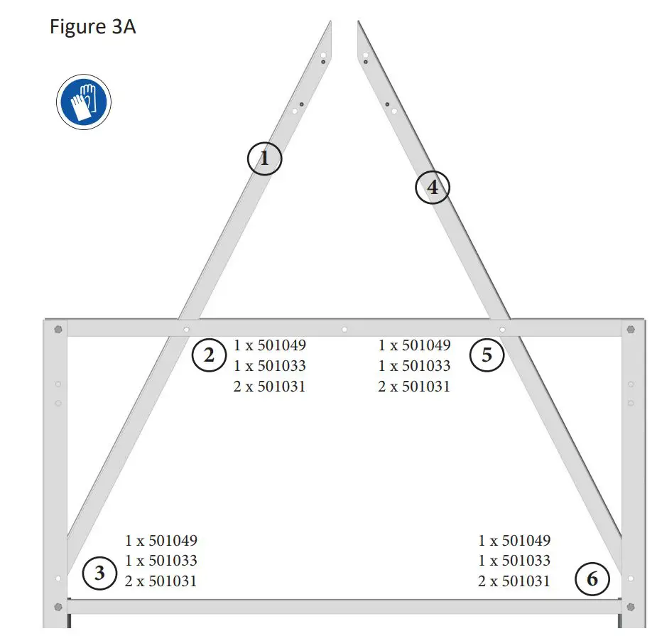 Westbrook 4′ x 8′ Galvanized Kit Trailers User Manual - Figure 3A