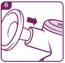 Tommee Tippee Made for Me Double Electric Breast Pump #1162 - Putting your pump together 6