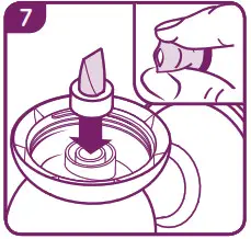 Tommee Tippee Made for Me Double Electric Breast Pump #1162 - Putting your pump together 7