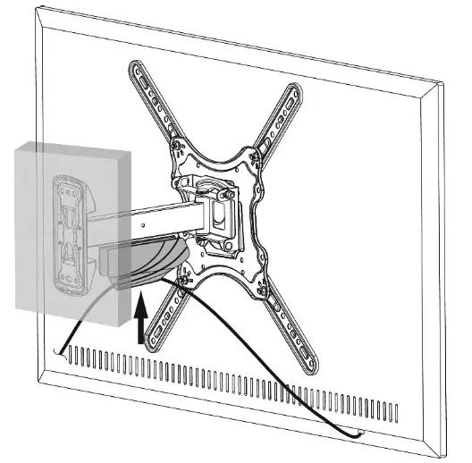 DIGITUS DA-90377 23 inch - 55 inch Universal Full Motion TV Wall Mount Bracket - Mounting Instructions 20