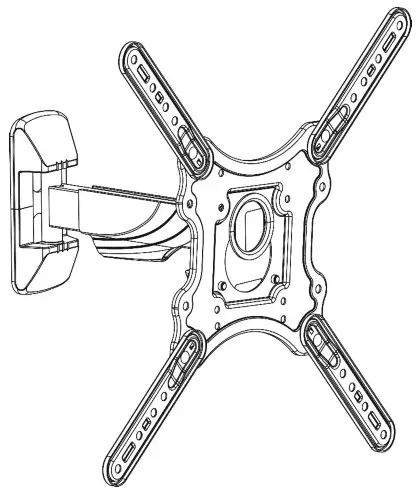 DIGITUS DA-90377 23 inch - 55 inch Universal Full Motion TV Wall Mount Bracket