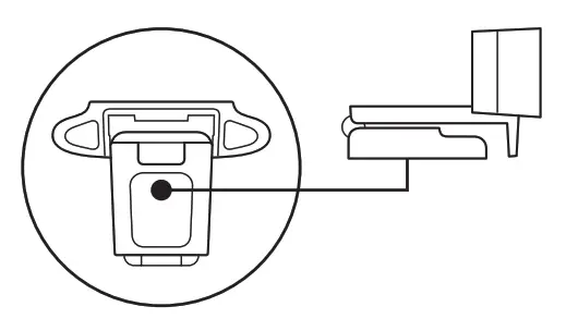 logitech C922 Pro HD Stream Webcam - mounting clip