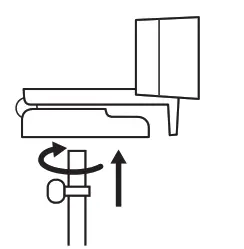 logitech C922 Pro HD Stream Webcam -tripod by twisting