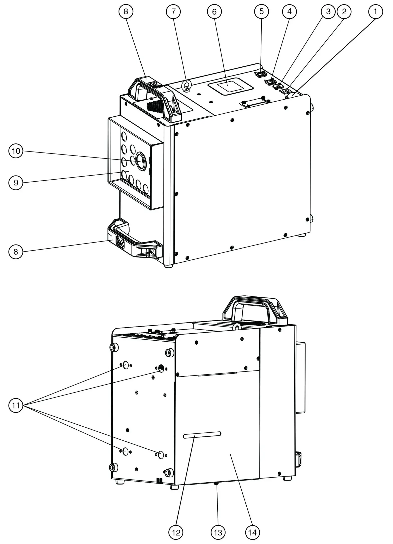 MAGMATIC RSS160 Sidewinder High Velocity CO2 Simulator Fog Machine with LED Lights - OVERVIEW