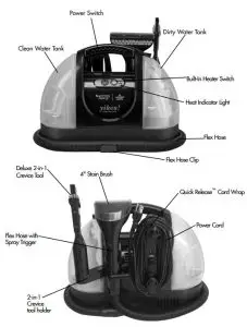 Accessories Bissell 1425 Series Pawsitively Clean yikes Compact Deep Cleaner