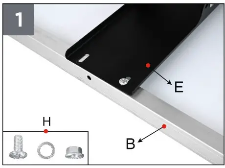 FAVORWE LED Solar Street Light-Assembly 1
