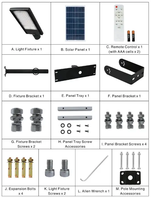 FAVORWE LED Solar Street Light-Packing