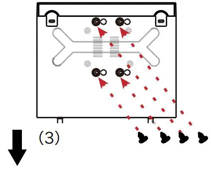 HEROSPEED 2724375619374.0 WiFi NVR CCTV DVR with Built In Router and 4 HD Wireless IP Security Camera System - Put NVR on its side, Align the screw thread with preserved holes on the chassis backplane, and then fix the screws
