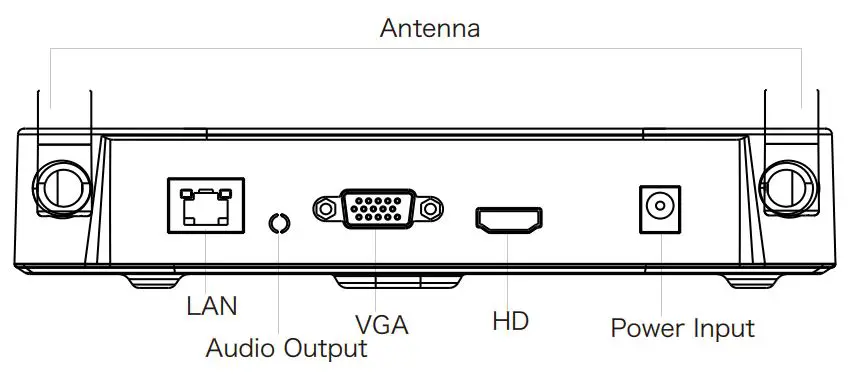 HEROSPEED 2724375619374.0 WiFi NVR CCTV DVR with Built In Router and 4 HD Wireless IP Security Camera System - Products Appearance Description