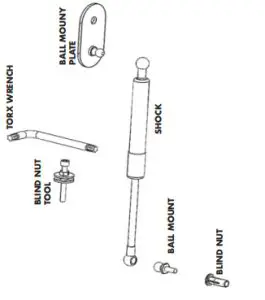 DEEZEE DZ 43200 Ford Tailgate Assist - ARTS INCLUDED