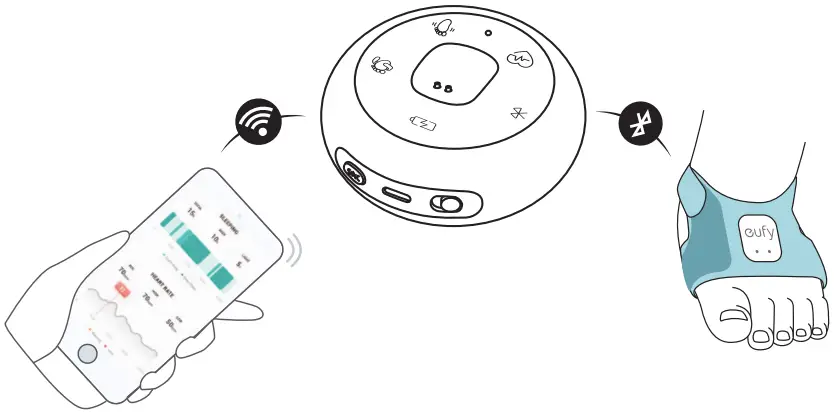 T8340 Eufycare Baby Smart Sock Kit - WORKS