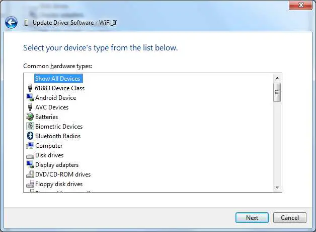 Install Windows driver 05