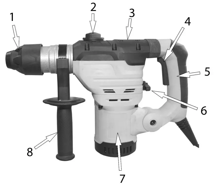 Clarke CON1200RD Rotary Hammer Drill - OVERVIEW