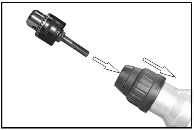 Clarke CON1200RD Rotary Hammer Drill - USING