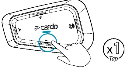 cardo Spirit Bluetooth 52 Intercom - Tap Volume 1