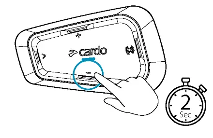 cardo Spirit Bluetooth 52 Intercom - Tap Volume 2