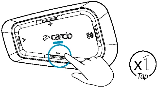 cardo Spirit Bluetooth 52 Intercom - Tap Volume 5