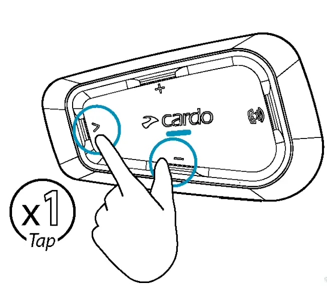 cardo Spirit Bluetooth 52 Intercom - Tap Volume 8
