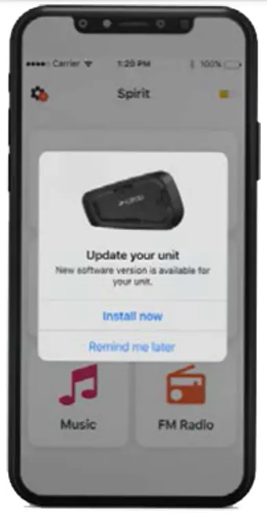 cardo Spirit Bluetooth 52 Intercom - app 3