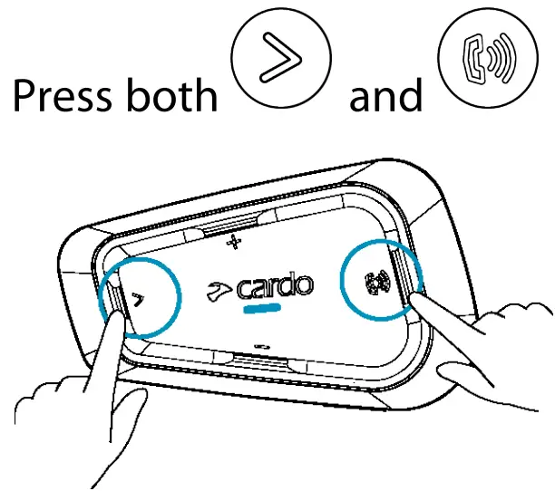 cardo Spirit Bluetooth 52 Intercom - switch 2