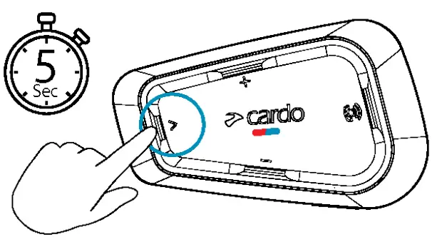 cardo Spirit Bluetooth 52 Intercom - switch 3