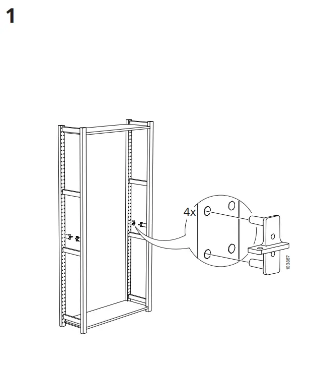 IKEA 004.943.94 IVAR Cabinet With Sliding Doors Pine fig15
