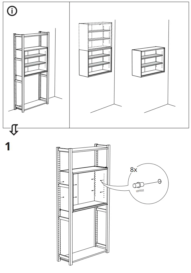 IKEA 004.943.94 IVAR Cabinet With Sliding Doors Pine fig18