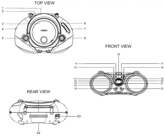 Hamilton Buhl Kids CD30 Sing-A-Long CD Player User Fig1