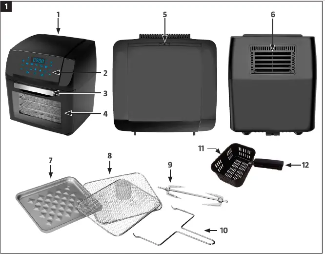 Menuett 008245 Hot Air Deep Fryer FIG 2