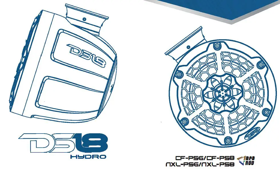 Ds18 2-way Wakeboard Pod Tower Speakers With Integrated Rgb Lights Owner's Manual