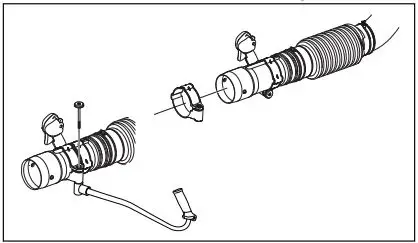 Husqvarna 350BT Leaf Blower User Manual - Install the handlebar and the knob