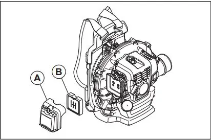 Husqvarna 350BT Leaf Blower User Manual - Remove the air filter