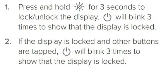 FIG 13 Display Lock