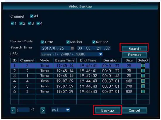 JouSecu NVR Wireless Security Camera System - video backup